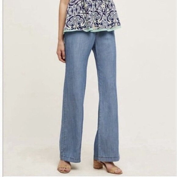 Anthropologie Pilcro and the Letterpress Pants No 26 Womens (30x33) Linen Blend - Picture 1 of 9
